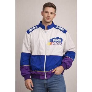 Vintage 90s Busch NASCAR Racing Jacket